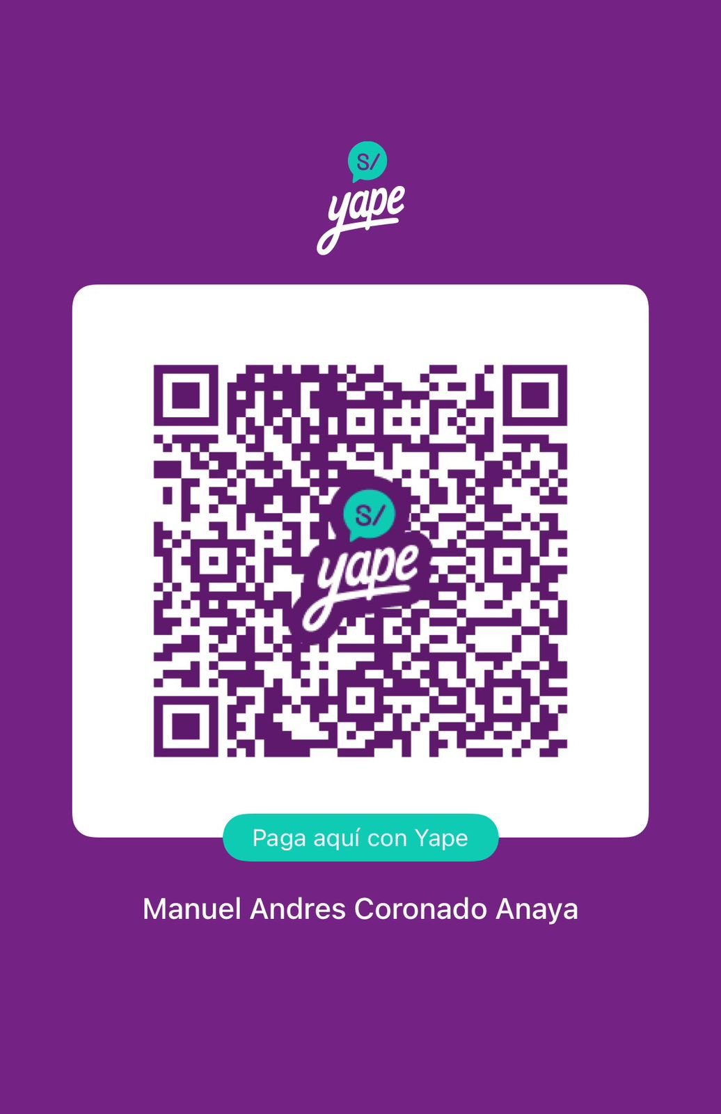 QR Yape — escanear para pagar